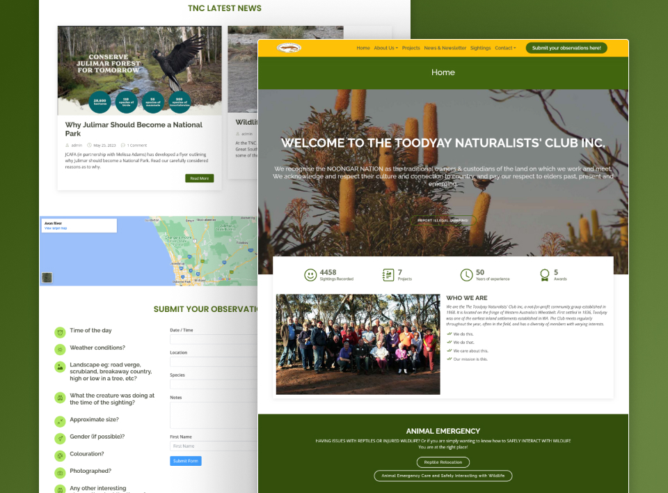 Toodyay Naturalists' Club home page.